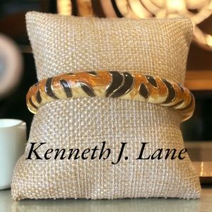 2006 KJL Tiger Pattern Enameled Bracelet